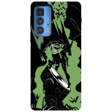 Husa compatibila cu Motorola Moto G20 model Batman and cat woman, Silicon, TPU, Viceversa, Transparent, Carcasa