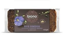 Paine Integrala din Secara Omega 3 (Fara Drojdie) Bio Biona 500gr Cod: 5032722303607 foto