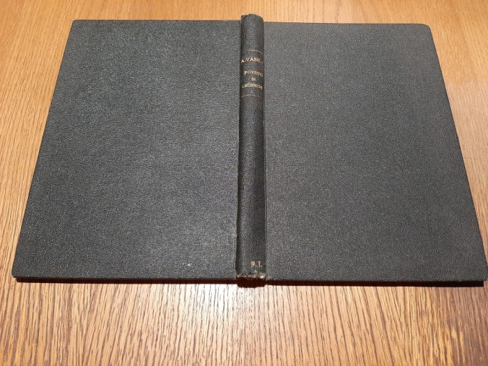 POVESTI SI LEGENDE - Alexandru Vasiliu - Cultura Nationala, 1927, 263 p.