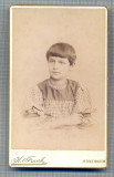 W147 FOTO CABINET-FETITA IN TINUTA DE EPOCA-FOTOGRAF K.FRANK -ROSENHEIM