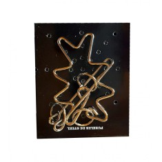 Puzzle brain twister din metal, Pentru copii si adolescenti, 7 cm, 477CUB-7