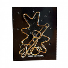 Puzzle brain twister din metal, Pentru copii si adolescenti, 7 cm, 477CUB-7