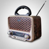 Cumpara ieftin Radio FM Bluetooth Yuegan YG-1183BT &ndash; Design Retro, AM/FM/SW, Bluetooth 5.0, USB, TF, AUX, Maro