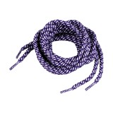 Set 2 sireturi rotunde poliester pentru pantofi sport 0,5 x 130 cm, Violet alb