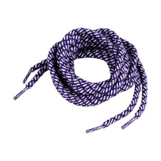 Set 2 sireturi rotunde poliester pentru pantofi sport 0,5 x 130 cm, Violet alb