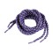 Set 2 sireturi rotunde poliester pentru pantofi sport 0,5 x 130 cm, Violet alb