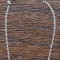 (137) BRATARA DIN ARGINT, CHARM CU PIETRICELE ALBE, DAMA, VINTAGE, 2.41 GRAME