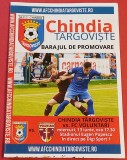 Program meci fotbal &quot;CHINDIA&quot; TARGOVISTE - FC VOLUNTARI (Baraj promovare 13.06.)