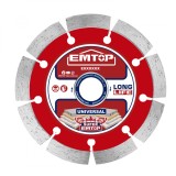 Disc Diamantat EMTOP EDDC011252, Diametru 125mm, Taiere Umeda/Uscata, Latimea Lamei 10mm, entru Caramizi, Blocuri, Beton si Piatra, Lama Durabila, Ide