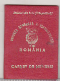 Bnk div UGSR din Romania 1981 - carnet de membru