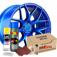 Kit reparatie jante, culoare BLUE FLUORESCENT (V1)