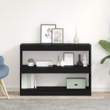 VidaXL Bibliotecă/paravan de cameră, stejar negru, 100x30x72 cm, lemn