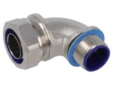 Conector unghi 90&deg; metric nerotativ exterior HELLERMANNTYTON 166-32404