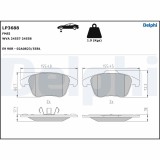 DELPHI LP3688 set placute frana,frana disc