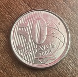 C50 - Moneda foarte veche - Brazilia - 50 centavos - 2008, America Centrala si de Sud