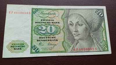 Germania 20 Mark 1980 foto
