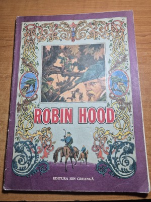 carte pentru copii - robin hood - din anul 1984 - carte format mare foto