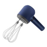 Mixer Electric fara Fir, pentru Oua Smantana Frisca, Maner Plastic, Usor de Utilizat si Depozitat, Albastru Inchis