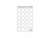 Etichete 24/A4 O40 100/cutie rotunde, Markin