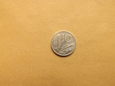 Italia 10 Lire 1970 ( Tiraj redus ) foto