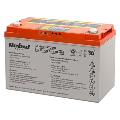 ACUMULATOR GEL PLUMB DEEP CYCLE AFISAJ 12V 100AH BAT0410 foto