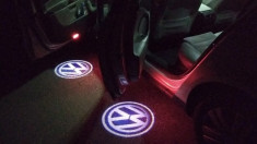 Lampi led logo portiere, holograme, dedicate VW Passat B6, B7, CC, Golf 5, 6, 7 foto