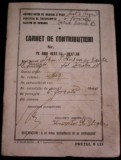 QW13 4 - 1933 - Carnet de contributiuni - Administratia de incasari si plati
