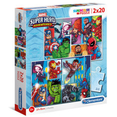 Puzzle Super Hero Adventures Clementoni 2x20 piese
