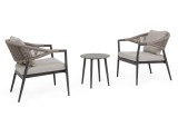 Cumpara ieftin Set mobilier gradina, terasa gri taupe Millor 69x75x77h, &oslash;45x45h