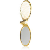 Janeke Gold Line Golden Folding Hair-Brush with Mirror pieptene de păr cu oglinda mica 9,5 x 5,5 x 3,5 cm