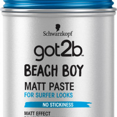 Pasta modelatoare pentru par cu efect de matifiere si nivel 3 de fixare Beach Boy, 100ml, Got2b