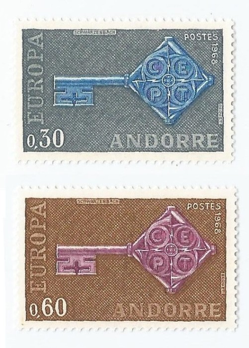 |Andorra, Europa CEPT, 1968, MNH