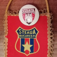 M3 C7 - Tematica cluburi sportive - fanion si insigna - Steaua Bucuresti