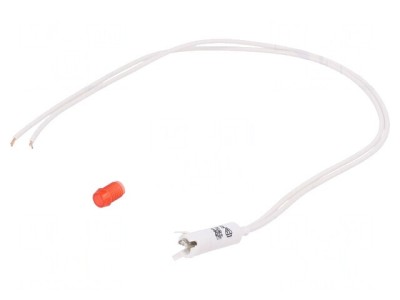 Lampă de control roșie 220V &amp;Oslash;6mm foto