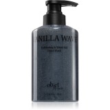 KUNDAL Objet Exfoliating &amp; Waterfull Hand Wash Săpun lichid hrănitor pentru m&acirc;ini cu efect de exfoliere cu parfum Vanilla Wave 380 ml