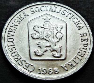 Moneda 10 HALERU - RS CEHOSLOVACIA, anul 1968 * cod 2303 = UNC foto