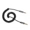 Cablu Jack 3.5 mm 1.5m spiralat stereo Profesional Kruger&amp;Matz