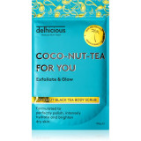 Delhicious COCO-NUT-TEA FOR YOU COCONUT BLACK TEA exfoliant de corp hidratant pentru piele uscata si sensibila 100 g