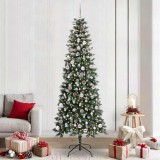 vidaXL Brad de Crăciun artificial cu 300 LED Verde 96 x 96 x 240 cm 3395846