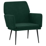 Cumpara ieftin Fotoliu, verde inchis, 62x79x79 cm, catifea