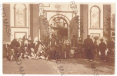 5100 - RUCAR, Arges Ethnics, Church, Romania - old postcard, real PHOTO - unused