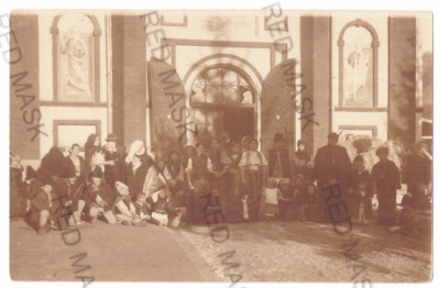 5100 - RUCAR, Arges Ethnics, Church, Romania - old postcard, real PHOTO - unused foto
