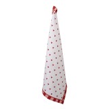 Cumpara ieftin Prosop bucatarie bumbac alb rosu Inimioare 50x70 cm