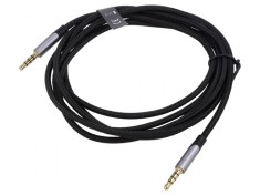 Cablu Audio Jack 3.5mm 4 Pin Aurit 1m foto