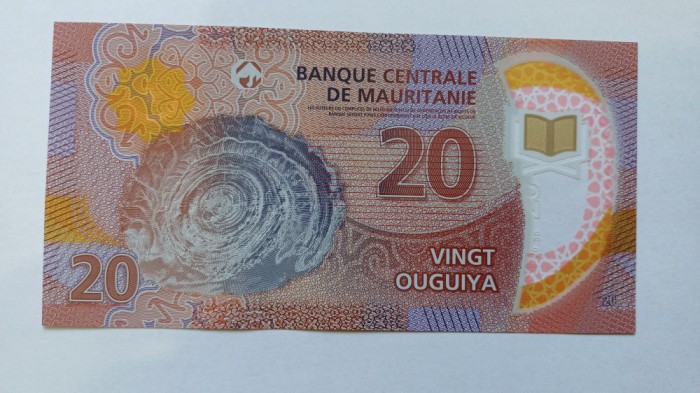 Mauritania - 20 Ouguyia (2020) polimer-UNC