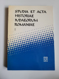Studia et Acta Iudaeorum Romaniae, Vol.1, Comunitatea Evreilor, Bucuresti, 1996
