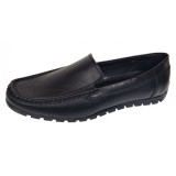 Mocasini negri barbati din piele naturala GKR13VN