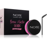 Note Cosmetique Brow Master Wax ceară de fixare pentru spr&acirc;ncene cu pensula 50 ml