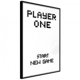 Cumpara ieftin Poster - Player One, cu Ramă neagră, 30x45 cm