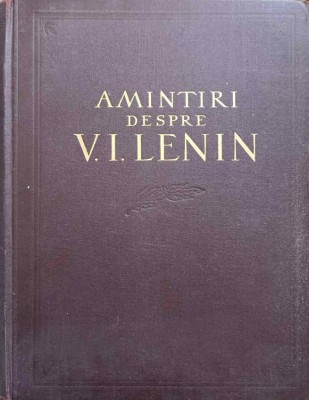 AMINTIRI DESPRE V.I. LENIN VOL.1-COLECTIV-264508 foto
